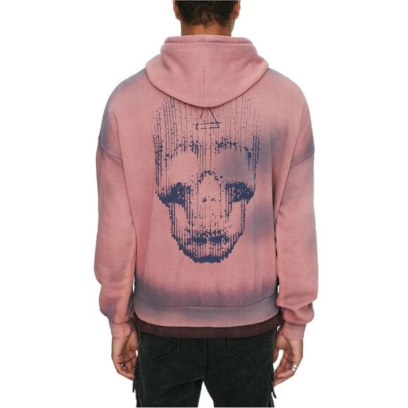 Elevenparis Mens Life Is A Joke Hoodie Sweatshirt, Pink, NWT